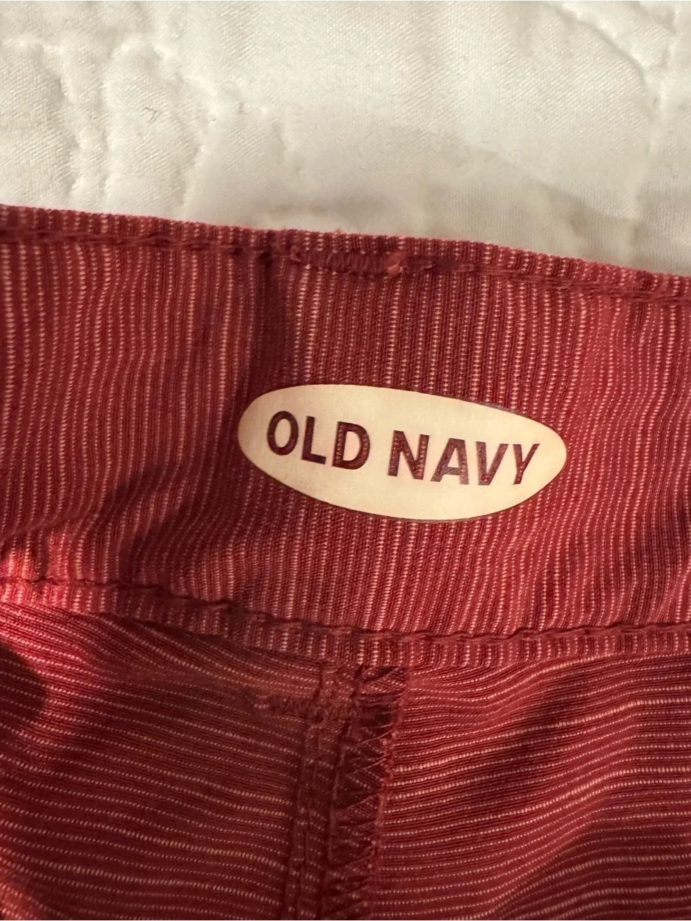 Old Navy Youth Maroon Heather Flat Front Shorts